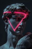 Plakat 40x60cm Neonowy Renesans