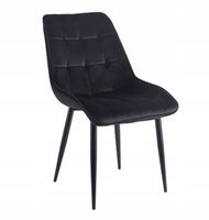 krzesło j262-1 (czarne nogi) velvet czarne