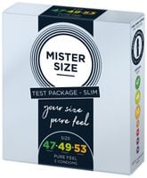 zestaw 3 prezerwatyw o różnej średnicy testbox 47-49-53 3 condoms