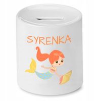 Skarbonka Dla Dzieci Mała Syrenka Prezent Z Nadrukiem Ze Zdjęciem