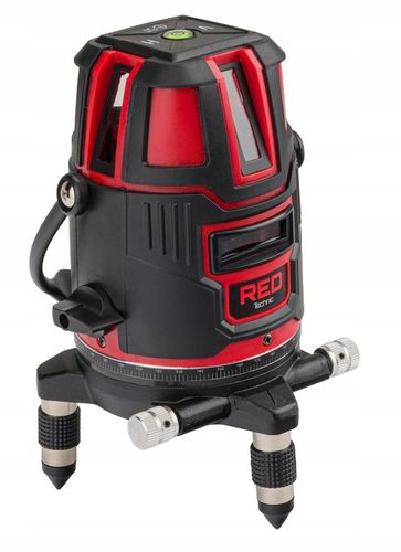 POZIOMICA LASEROWA LASER KRZYŻOWY 360 CZERWONY MOCNY 40M WALIZKA na Arena.pl