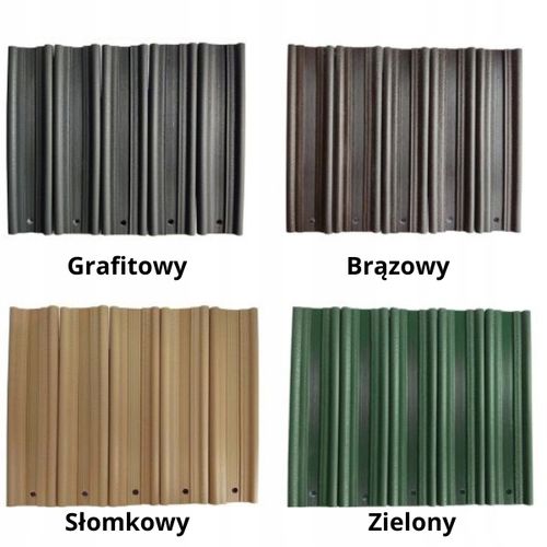 BRĄZOWA OSŁONA NA PŁOT LISTWY NA OGRODZENIE PANELE LAMELE 122X250CM na Arena.pl