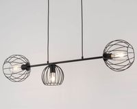 Zwis na listwie Madam 32370 czarna lampa wisząca metalowe pręty