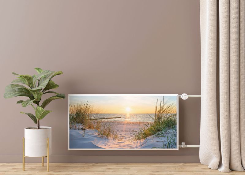 MASKOWNICA Magnetyczna Na Grzejnik KRAJOBRAZ Plaża Słońce 120cm x 60cm zdjęcie 7