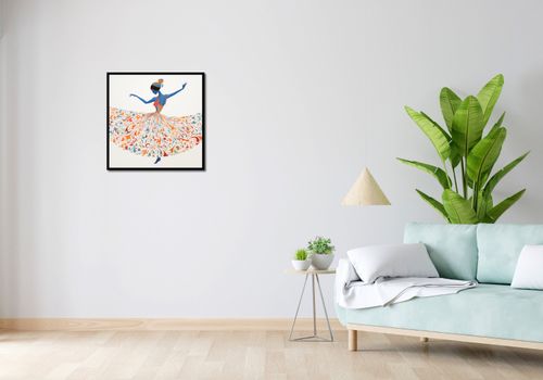 Plakat 60x60cm Wirująca Balerina na Arena.pl