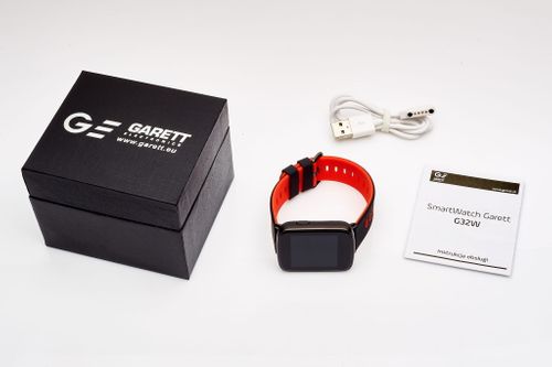 Smartwatch Garett G32W czerwony na Arena.pl