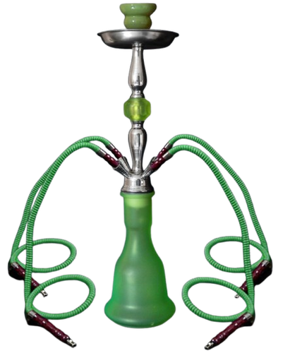 Zielona Duża Shisha Szisza Fajka Wodna Hookah 4 Węże Wysokość 52 cm Eldoro na Arena.pl