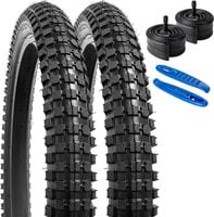 Opona rowerowa 20" 2 szt. z dętką AV32mm do roweru MTB YunSCM