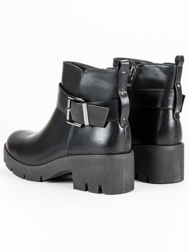 CZARNE BOTKI NA PLATFORMIE Rozmiar - 41 na Arena.pl