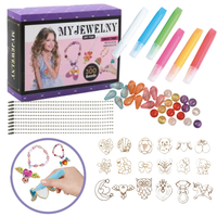 Zestaw Do Tworzenia Biżuterii Koraliki Diy Diamenciki Zawieszki Farbki 300