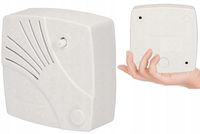 Elektroniczny Dzwonek Przewodowy do Drzwi Regulacja Głośności 230V Biały