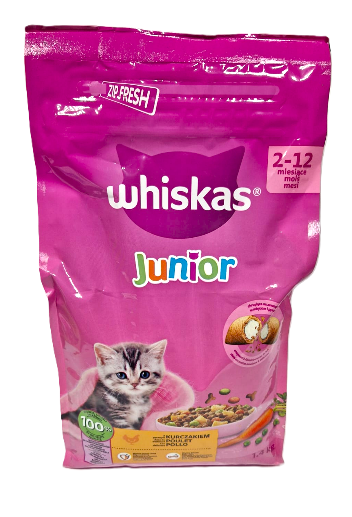 WHISKAS SUCHY JUNIOR KURCZAK 1,4KG zdjęcie 1