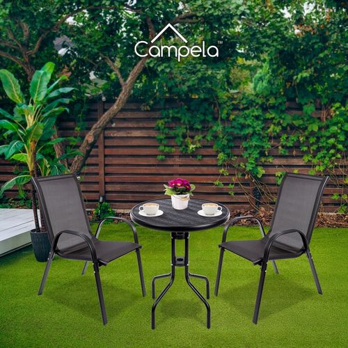 Meble Ogrodowe Zestaw Mebli Ogrodowych Stół 2x Krzesła Taras Balkon Komplet na Arena.pl