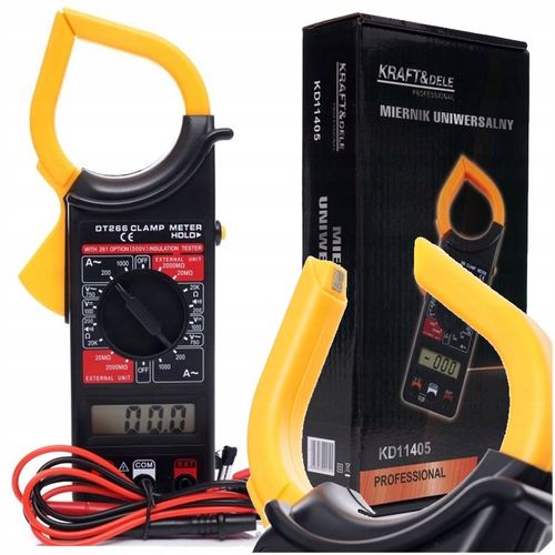 MULTIMETR MIERNIK PRĄDU CĘGOWY CYFROWY KD11405 na Arena.pl