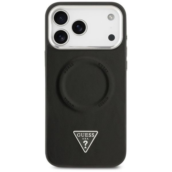 etui guess triangle logo magsafe do      iphone 17 pro czarny zdjęcie 3