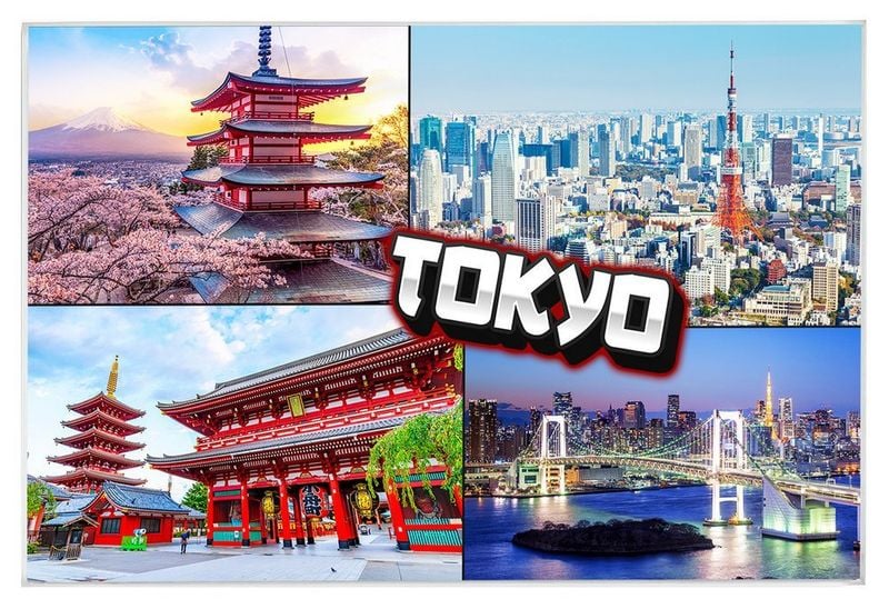 Tokio - magnes szklany zdjęcie 1