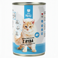 KARMA DLA KOTA - MOKRA KARMA PUSZKA RYBA W SOSIE 415g | MIAU MIAU