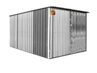 Garaż blaszany 3x5 garaż na budowę, 2 gatunek, dwuskrzydłowa brama,