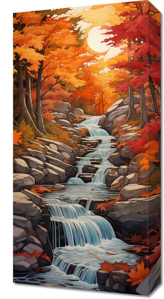 Obraz 30x60cm Jesienne Wodospady zdjęcie 1