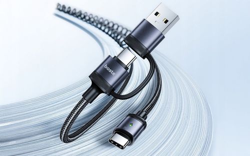 BOSTE SZYBKI KABEL PRZEWÓD USB-C / USB-A DO USB-C 2W1 60W PD QC MOCNY 1.5M na Arena.pl