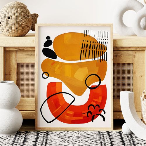 Plakat plakaty boho geometria 21x29,7 cm A4 na Arena.pl