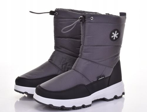 WYSOKIE ŚNIEGOWCE MĘSKIE KLASYCZNE OCIEPLANE BUTY ZIMOWE SOLIDNE na Arena.pl