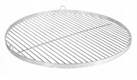 CHROMOWANY RUSZT GRILLOWY FI 70 OKRĄGŁY DO OGRODU TRÓJNOGU