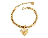 bransoletka z ozdobnym, malowanym sercem (b23/zim/115/1au)