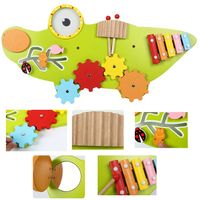 tablica sensoryczna manipulacyjna montessori krokodyl