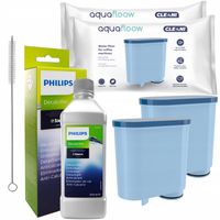 Odkamieniacz Philips CA6700 + 2x filtr do ekspresu Saeco Latte Go + wycior