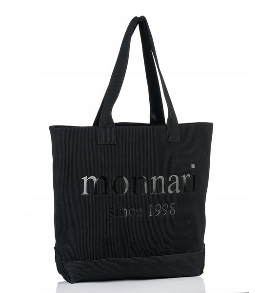 Monnari torebka shopper poliester czarny zdjęcie 8