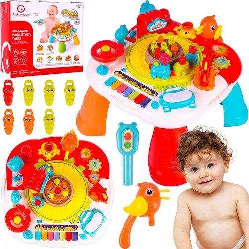 STOLIK EDUKACYJNY INTERAKTYWNY PIANINKO CIUCHCIA PIANINKO BĘBENEK PTASZEK na Arena.pl