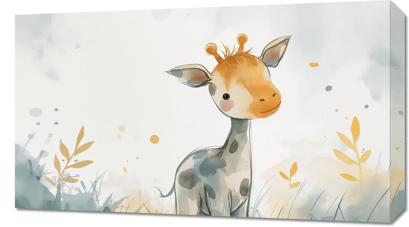 Obraz 70x40cm Mała Żyrafka zdjęcie 1