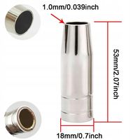 ZESTAW DO MIGOMATU MB15 DYSZE KONCÓWKI 0.8mm PRĄDOWE GNIAZDO IZOLATOR MB-15