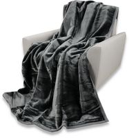 Koc Jednokolorowy Gładki Elway 04-44 - Ciemno Szary