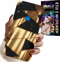 ETUI DO HUAWEI Y6S - ZŁOTE ELEGANCKIE WZORY + FOLIA HYDRO