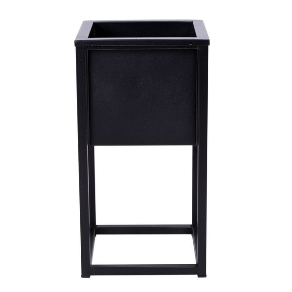 Kwietnik Concove loft 40 cm czarny zdjęcie 3