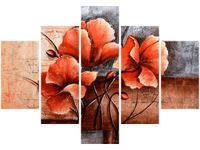 70 100CM OBRAZ 5 ELEM AUTORSKIE MAKI DRUK PŁÓTNO