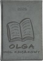 STYLOWY kalendarz mol książkowy A4 2026 KSIĄŻKOWY TYGODNIOWY grawerowany