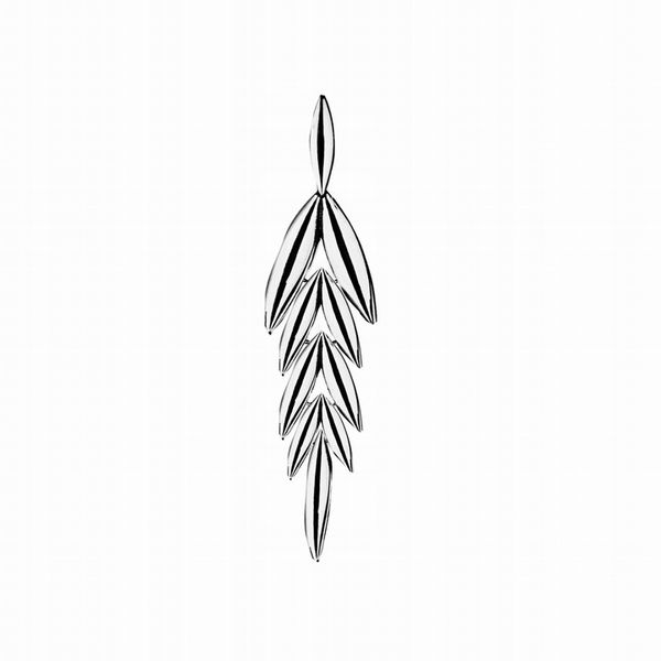 Wisiorek srebrny zawieszka Jodła Jodełka pr925 zdjęcie 1