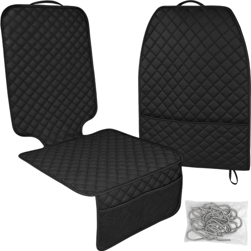 MATA OCHRONNA POD FOTELIK SAMOCHODOWY OSŁONA NA TYŁ FOTELA Z KIESZENIĄ PIK na Arena.pl