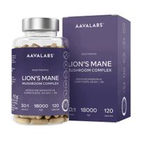 Soplówka jeżowata 600 mg Lion’s Mane 120 kaps Pamięć, Zmęczenie | Aavalabs