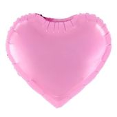 Balon foliowy serce różowe, 45 cm
