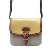 damska torebka skórzana gregorio  beż + popiel