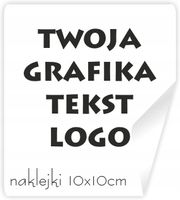 Naklejki ETYKIETY firmowe dowolny własny nadruk grafika tekst LOGO 20 szt