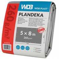 PLANDEKA 5x8 PREMIUM 260g GRUBA MROZOODPORNA UV OSŁONA OGRODOWA