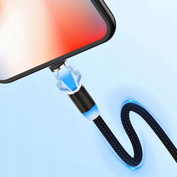 KABEL MAGNETYCZNY 3w1 MICRO TYP-C do IPHONE USB-C zdjęcie 6