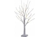 DRZEWKO ŚWIĄTECZNE BRZOZA OZDOBA 50CM LED CIEPŁY Biały