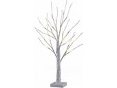DRZEWKO ŚWIĄTECZNE BRZOZA OZDOBA 50CM LED CIEPŁY Biały