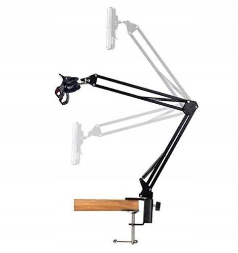 MOCNY UCHWYT NA TABLET GSM DO BIURKA ŁAMANE RAMIE na Arena.pl